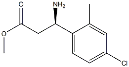 METHYL (3R)-3-AMINO-3-(4-CHLORO-2-METHYLPHENYL)PROPANOATE Struktur