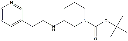 1-BOC-3-[(PYRIDIN-3-YLETHYL)-AMINO]-PIPERIDINE Struktur