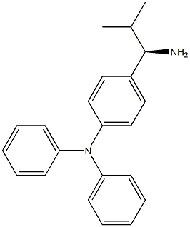 [4-((1R)-1-AMINO-2-METHYLPROPYL)PHENYL]DIPHENYLAMINE Struktur