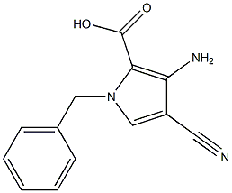 3-AMINO-1-BENZYL-4-CYANO-1H-PYRROLE-2-CARBOXYLIC ACID Struktur