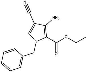 ETHYL 3-AMINO-1-BENZYL-4-CYANO-1H-PYRROLE-2-CARBOXYLATE Struktur