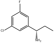 (1S)-1-(5-CHLORO-3-FLUOROPHENYL)PROPYLAMINE Struktur