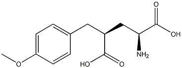 (2S,4S)-2-AMINO-4-(4-METHOXY-BENZYL)-PENTANEDIOIC ACID Struktur