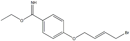 4-(4-BROMO-BUT-2-ENYLOXY)-BENZIMIDIC ACID ETHYL ESTER Struktur