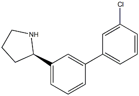 (2R)-2-[3-(3-CHLOROPHENYL)PHENYL]PYRROLIDINE Struktur