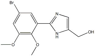 2-(5-BROMO-2,3-DIMETHOXYPHENYL)-5-HYDROXYMETHYLIMIDAZOLE Struktur