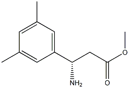 METHYL (3S)-3-AMINO-3-(3,5-DIMETHYLPHENYL)PROPANOATE Struktur