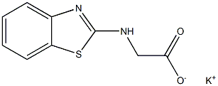 POTASSIUM (1,3-BENZOTHIAZOL-2-YLAMINO)ACETATE Struktur