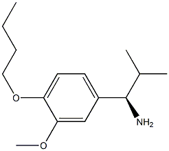 (1R)-1-(4-BUTOXY-3-METHOXYPHENYL)-2-METHYLPROPYLAMINE Struktur