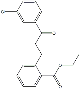 3-(2-CARBOETHOXYPHENYL)-3'-CHLOROPROPIOPHENONE Struktur