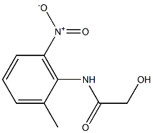 2-HYDROXY-N-(2-METHYL-6-NITROPHENYL)ACETAMIDE Struktur