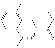 METHYL (2R)-2-AMINO-3-(6-FLUORO-2-METHOXYPHENYL)PROPANOATE Struktur