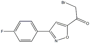 3-[(4-FLUOROPHENYL)-5-(2-BROMOACETYL)]ISOXAZOLE Struktur