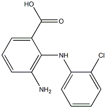 3-AMINO-2-(2-CHLORO-PHENYLAMINO)-BENZOIC ACID Struktur