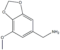 (4-METHOXY-BENZO[1,3]DIOXOL-6-YL)-METHYLAMINE Struktur