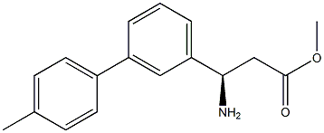 METHYL (3R)-3-AMINO-3-[3-(4-METHYLPHENYL)PHENYL]PROPANOATE Struktur