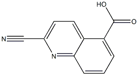 2-CYANOQUINOLINE-5-CARBOXYLIC ACID Struktur