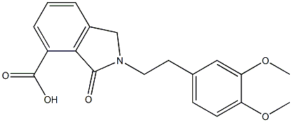 2-[2-(3,4-DIMETHOXY-PHENYL)-ETHYL]-3-OXO-2,3-DIHYDRO-1H-ISOINDOLE-4-CARBOXYLIC ACID Struktur