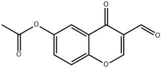 3-FORMYL-4-OXO-4H-CHROMEN-6-YL ACETATE Struktur