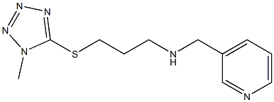 N-(3-((1-METHYL-1H-TETRAZOL-5-YL)THIO)PROPYL)-N-(PYRIDIN-3-YLMETHYL)AMINE Struktur