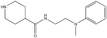 N-(2-[METHYL(PHENYL)AMINO]ETHYL)PIPERIDINE-4-CARBOXAMIDE Struktur