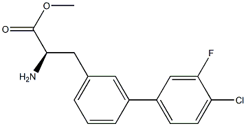 METHYL (2R)-2-AMINO-3-[3-(4-CHLORO-3-FLUOROPHENYL)PHENYL]PROPANOATE Struktur