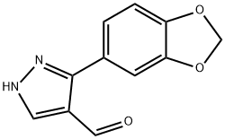 5-(1,3-BENZODIOXOL-5-YL)-1H-PYRAZOLE-4-CARBALDEHYDE Struktur