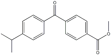 METHYL 4-(4-ISOPROPYLBENZOYL)BENZOATE Struktur