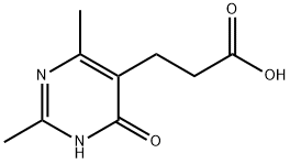 3-(2,6-DIMETHYL-4-OXO-1,4-DIHYDROPYRIMIDIN-5-YL)PROPANOIC ACID Struktur