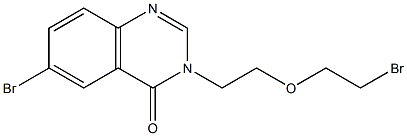 3-[2-(2-BROMO-ETHOXY)-ETHYL]-6-BROMO-3H-QUINAZOLIN-4-ONE Struktur