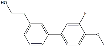 3-(3-FLUORO-4-METHOXYPHENYL)PHENETHYL ALCOHOL Struktur