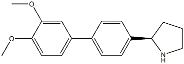 4-[4-((2R)PYRROLIDIN-2-YL)PHENYL]-1,2-DIMETHOXYBENZENE Struktur