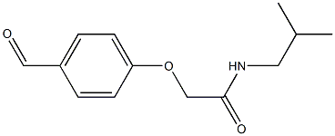 2-(4-FORMYLPHENOXY)-N-ISOBUTYLACETAMIDE Struktur