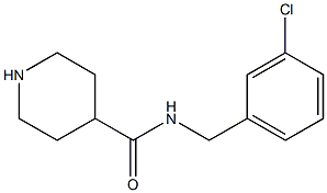 N-(3-CHLOROBENZYL)PIPERIDINE-4-CARBOXAMIDE Struktur