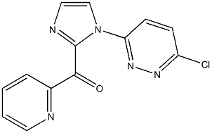 [1-(6-CHLOROPYRIDAZIN-3-YL)-1H-IMIDAZOL-2-YL](PYRIDIN-2-YL)METHANONE Struktur