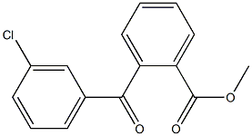 METHYL 2-(3-CHLOROBENZOYL)BENZOATE Struktur