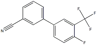 4'-FLUORO-3'-TRIFLUOROMETHYL-BIPHENYL-3-CARBONITRILE Struktur