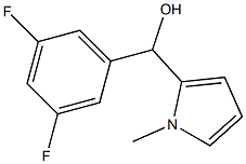 3,5-DIFLUOROPHENYL-(1-METHYL-2-PYRROLYL)METHANOL Struktur