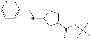 1-BOC-3-[(PYRIDIN-3-YLMETHYL)-AMINO]-PYRROLIDINE Struktur