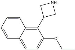 3-(2-ETHOXY-NAPHTHALEN-1-YL)-AZETIDINE Struktur