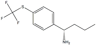 (1S)-1-[4-(TRIFLUOROMETHYLTHIO)PHENYL]BUTYLAMINE Struktur