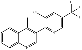 3-[3-CHLORO-5-(TRIFLUOROMETHYL)-2-PYRIDINYL]-4-METHYLQUINOLINE Struktur