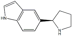 5-((2R)PYRROLIDIN-2-YL)INDOLE Struktur