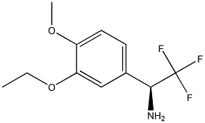 (1S)-1-(3-ETHOXY-4-METHOXYPHENYL)-2,2,2-TRIFLUOROETHYLAMINE Struktur