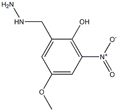 2-HYDROXY-3-NITRO-5-METHOXY-BENZYL-HYDRAZINE Struktur