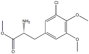 METHYL (2R)-2-AMINO-3-(3-CHLORO-4,5-DIMETHOXYPHENYL)PROPANOATE Struktur