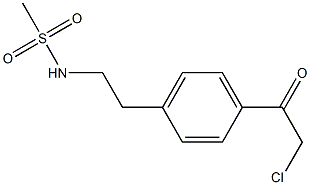 N-[2-[4-(2-CHLOROACETYL)PHENYL]ETHYL]METHANESULFONAMIDE Struktur