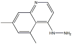 5,7-DIMETHYL-4-HYDRAZINOQUINOLINE Struktur