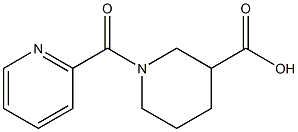 1-(PYRIDIN-2-YLCARBONYL)PIPERIDINE-3-CARBOXYLIC ACID Struktur