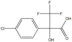 2-(4-CHLOROPHENYL)-3,3,3-TRIFLUORO-2-HYDROXYPROPIONIC ACID Struktur